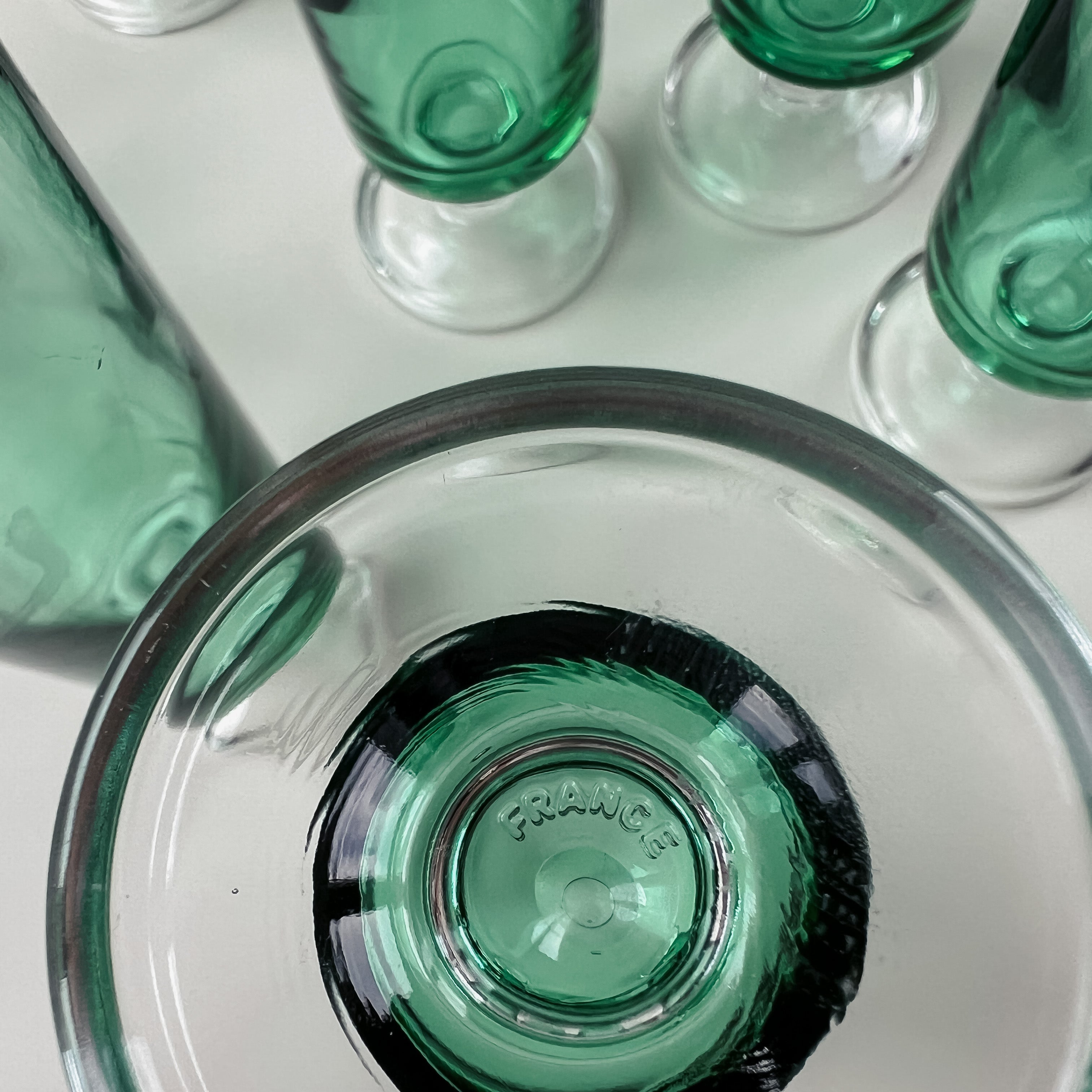 Emerald Champagne Flutes