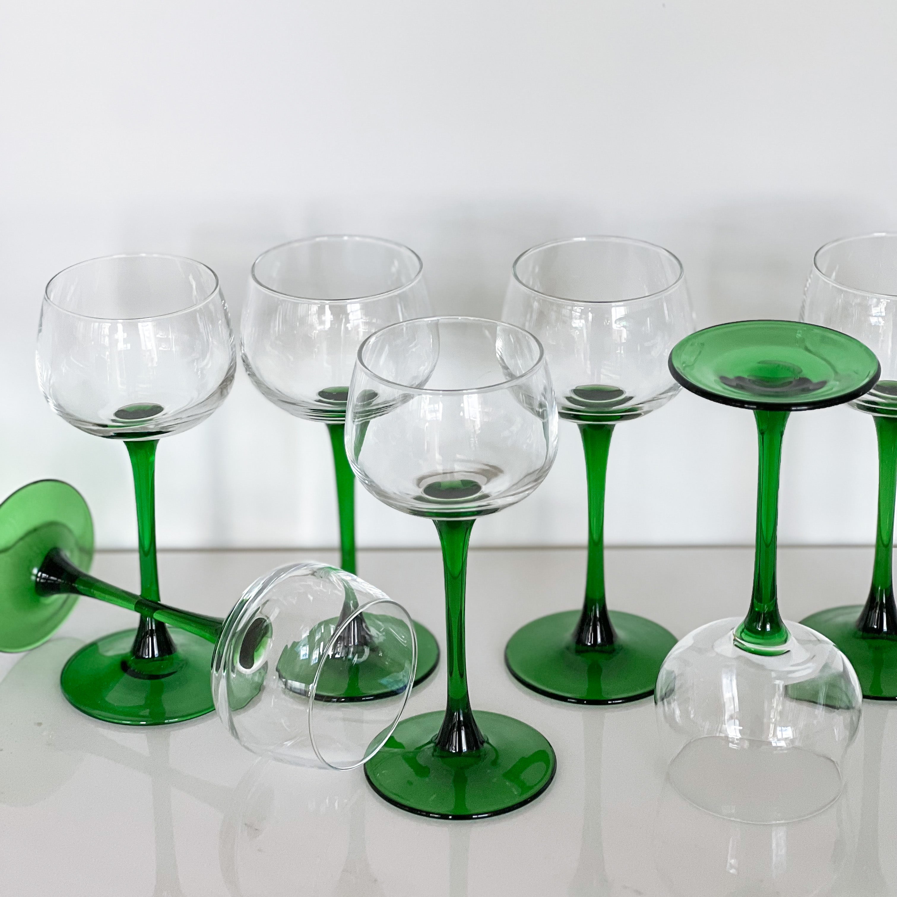 French Luminarc Wine Glasses