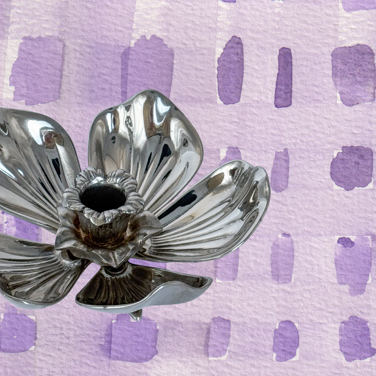 Silver-plated Candle Holder