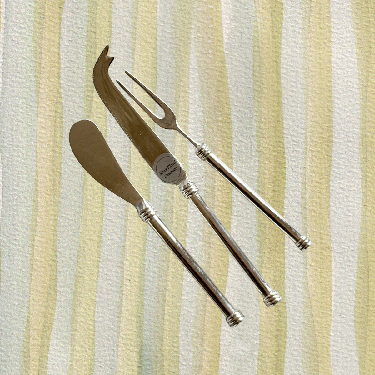 Silver-plated Cheese Knives