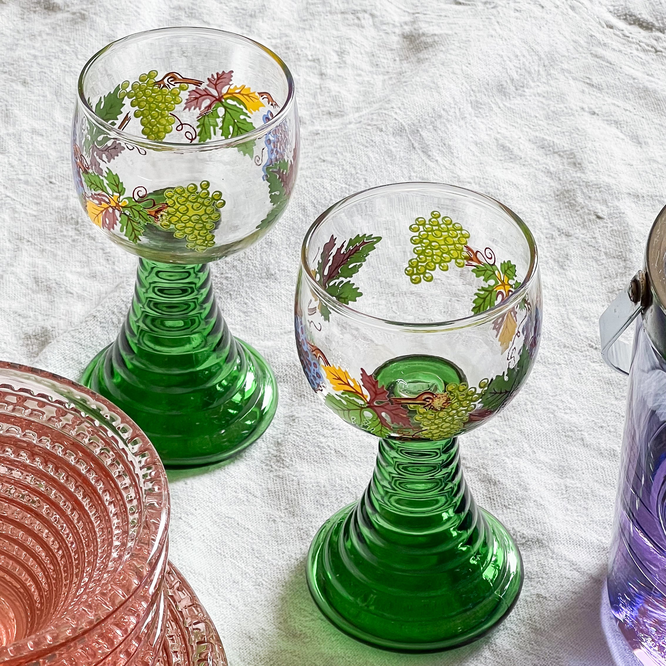 Painted Beehive Glasses (6x)