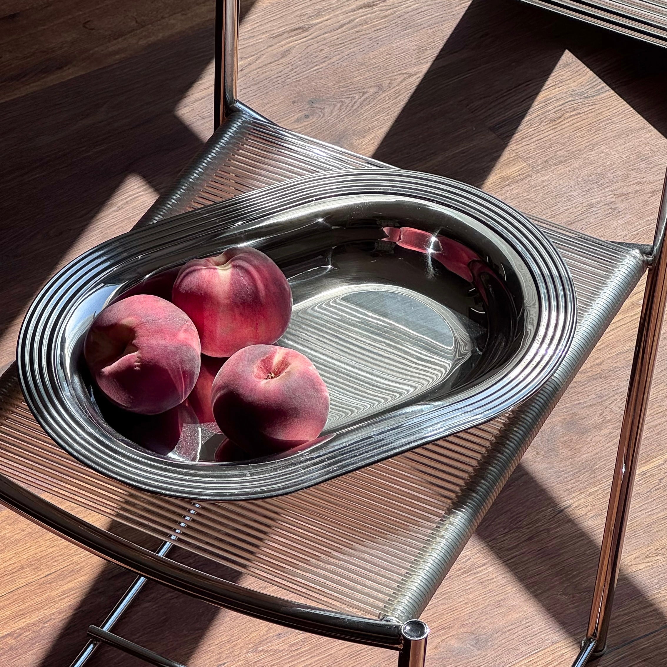 Decorative Steel Serving Bowl