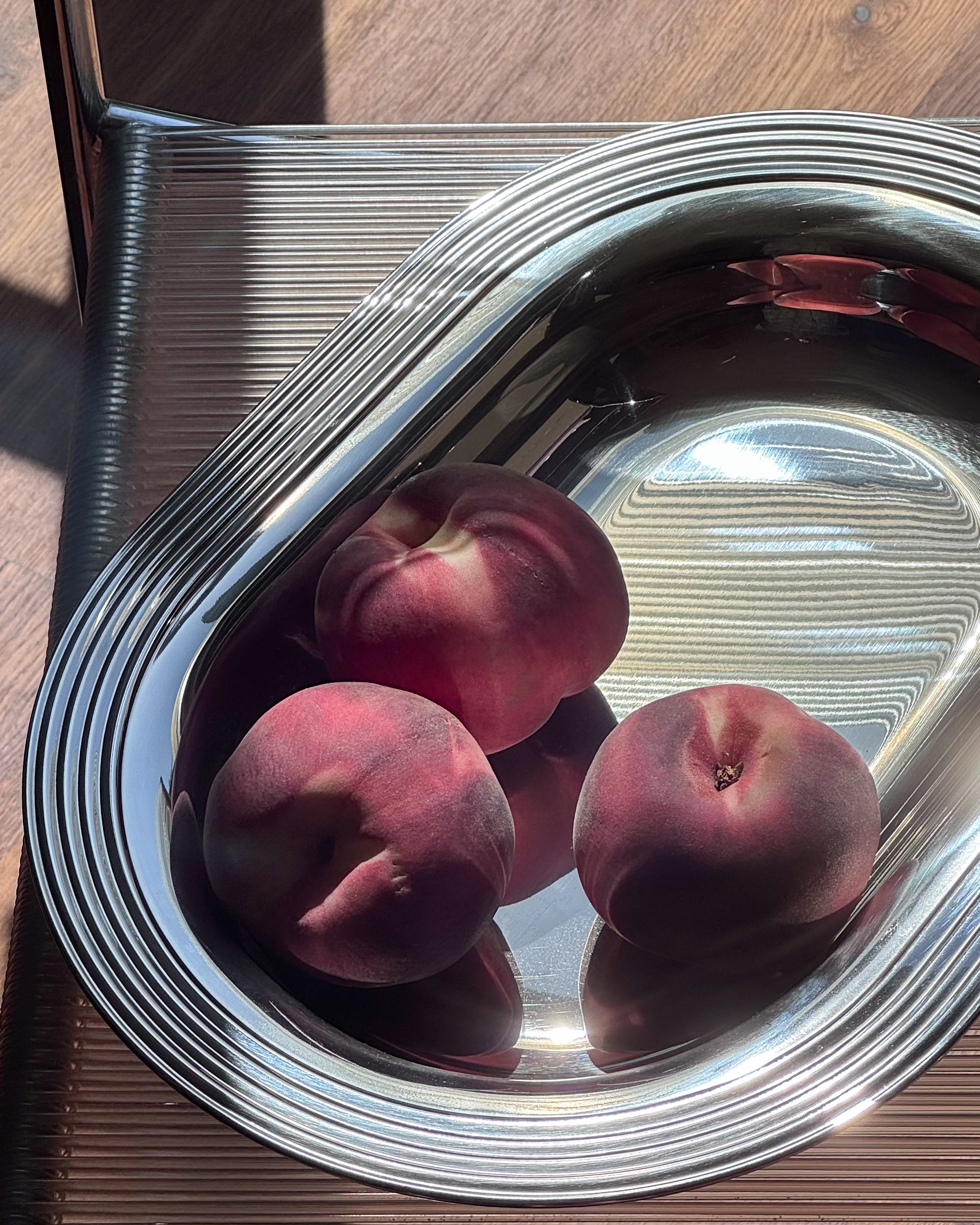 Decorative Steel Serving Bowl