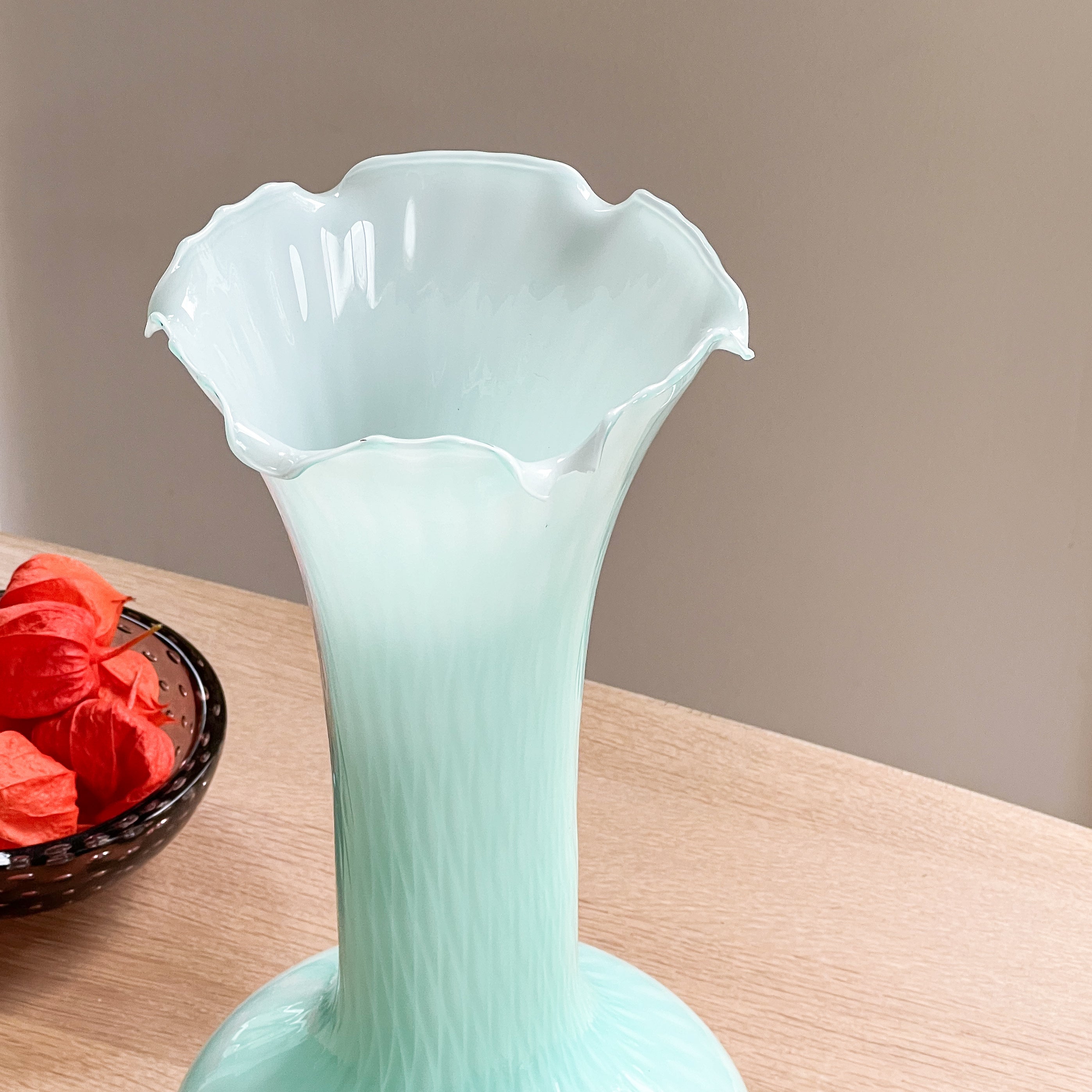 Textured Teal Vase