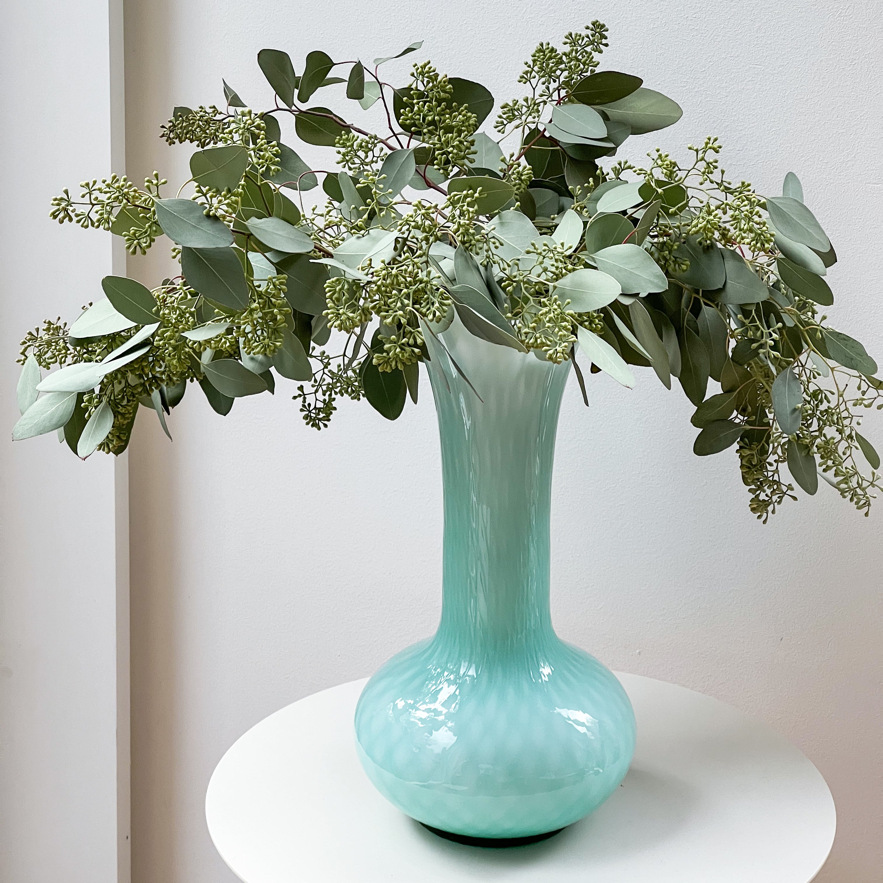 Textured Teal Vase