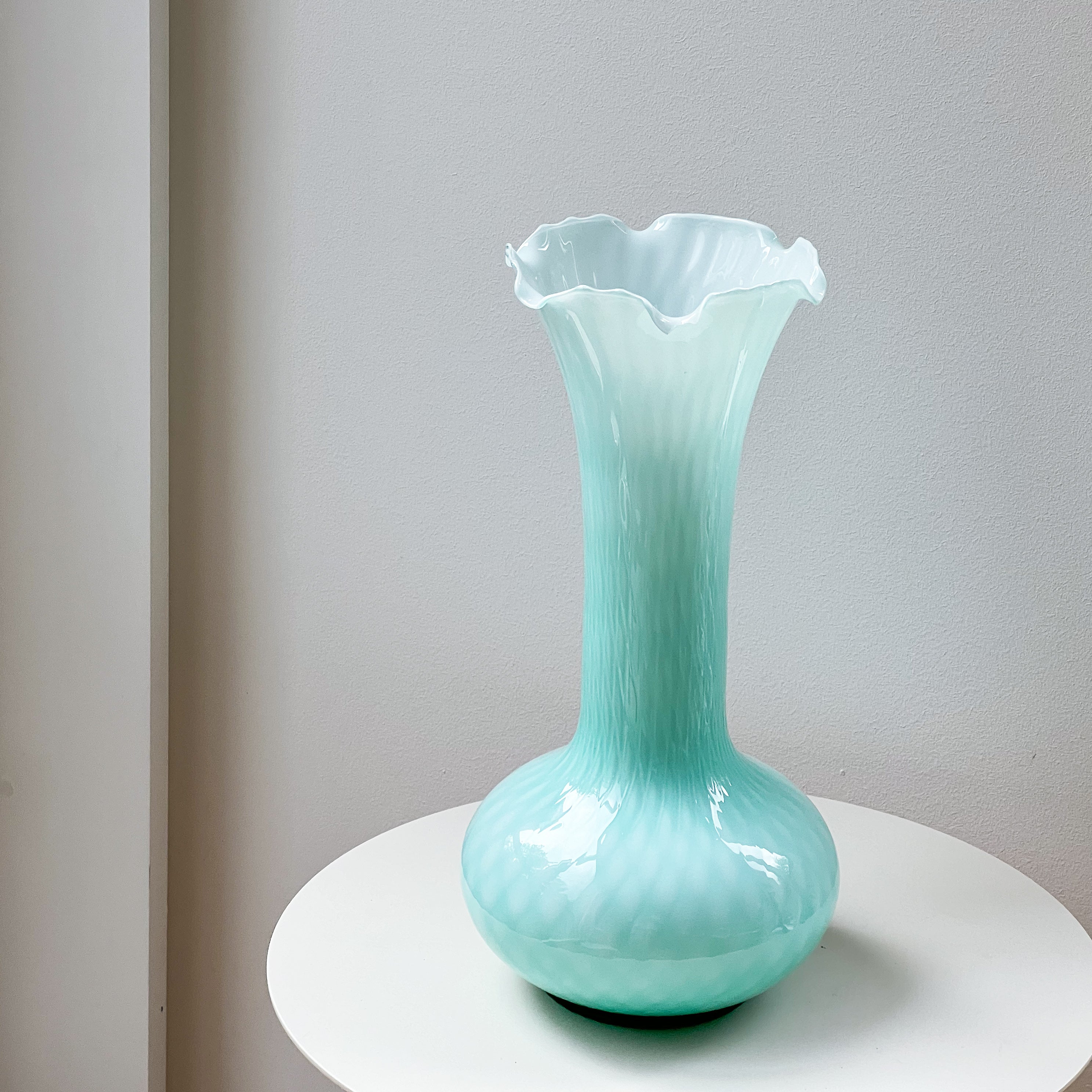 Textured Teal Vase