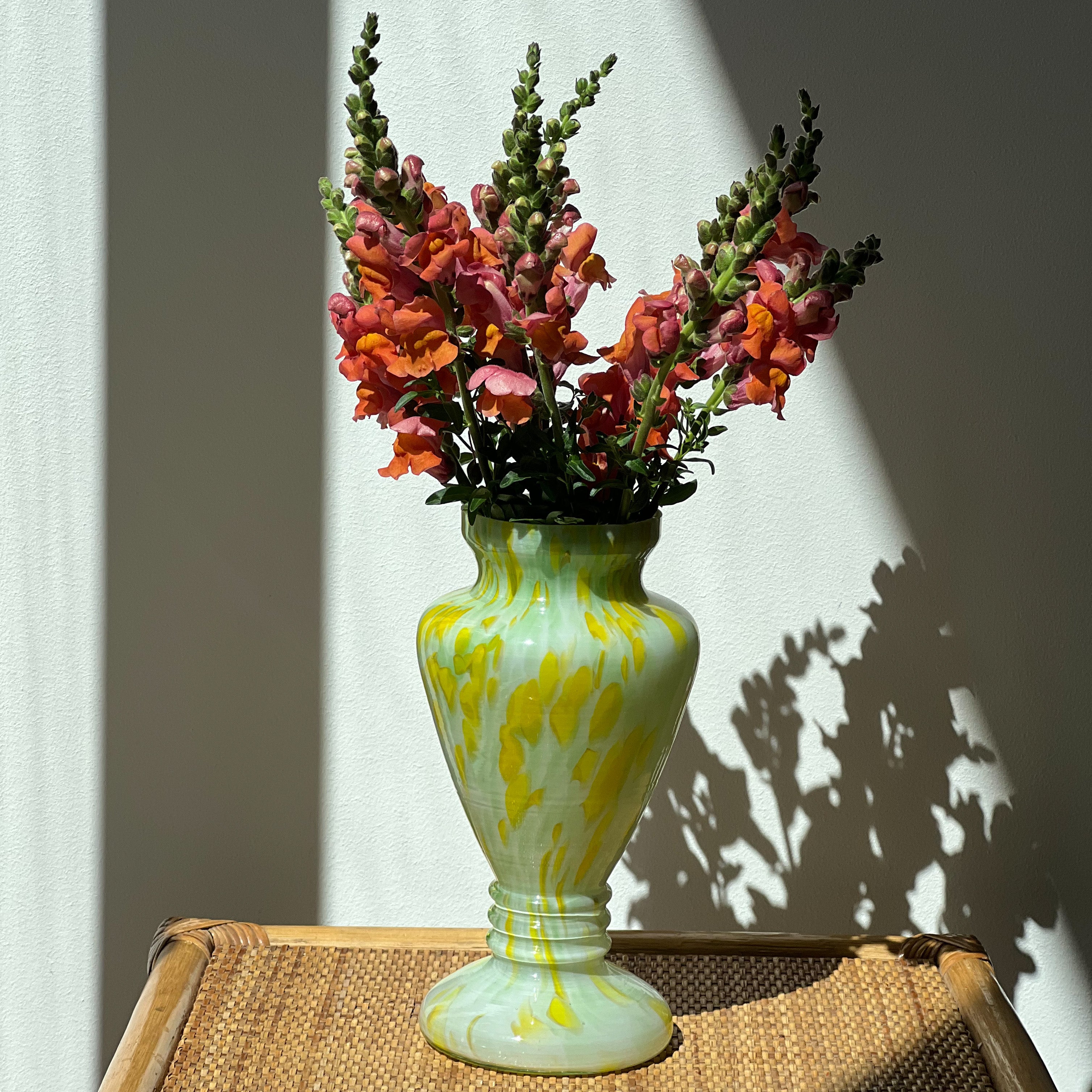 Yellow and Green Vase