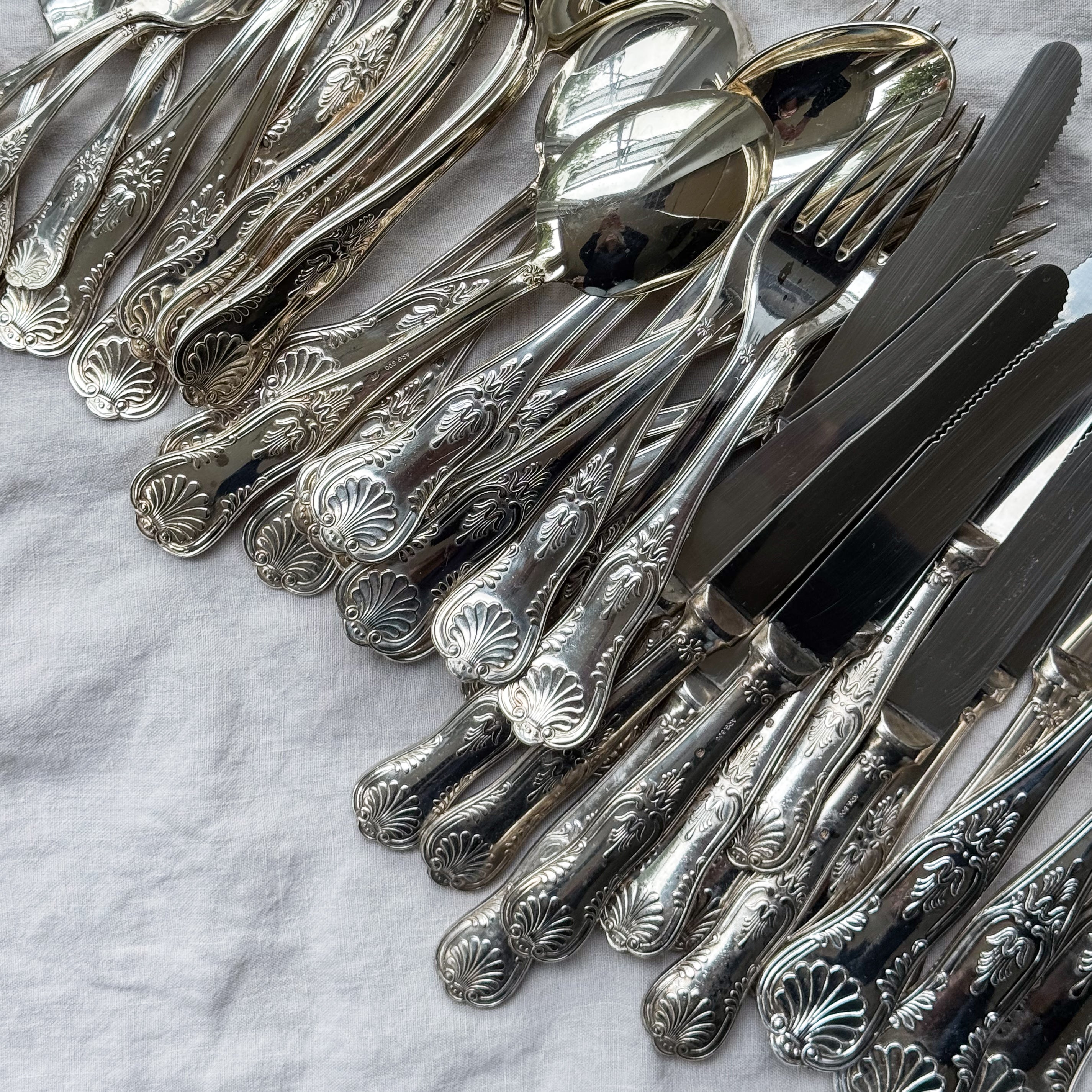 Silver-plated Shell Cutlery