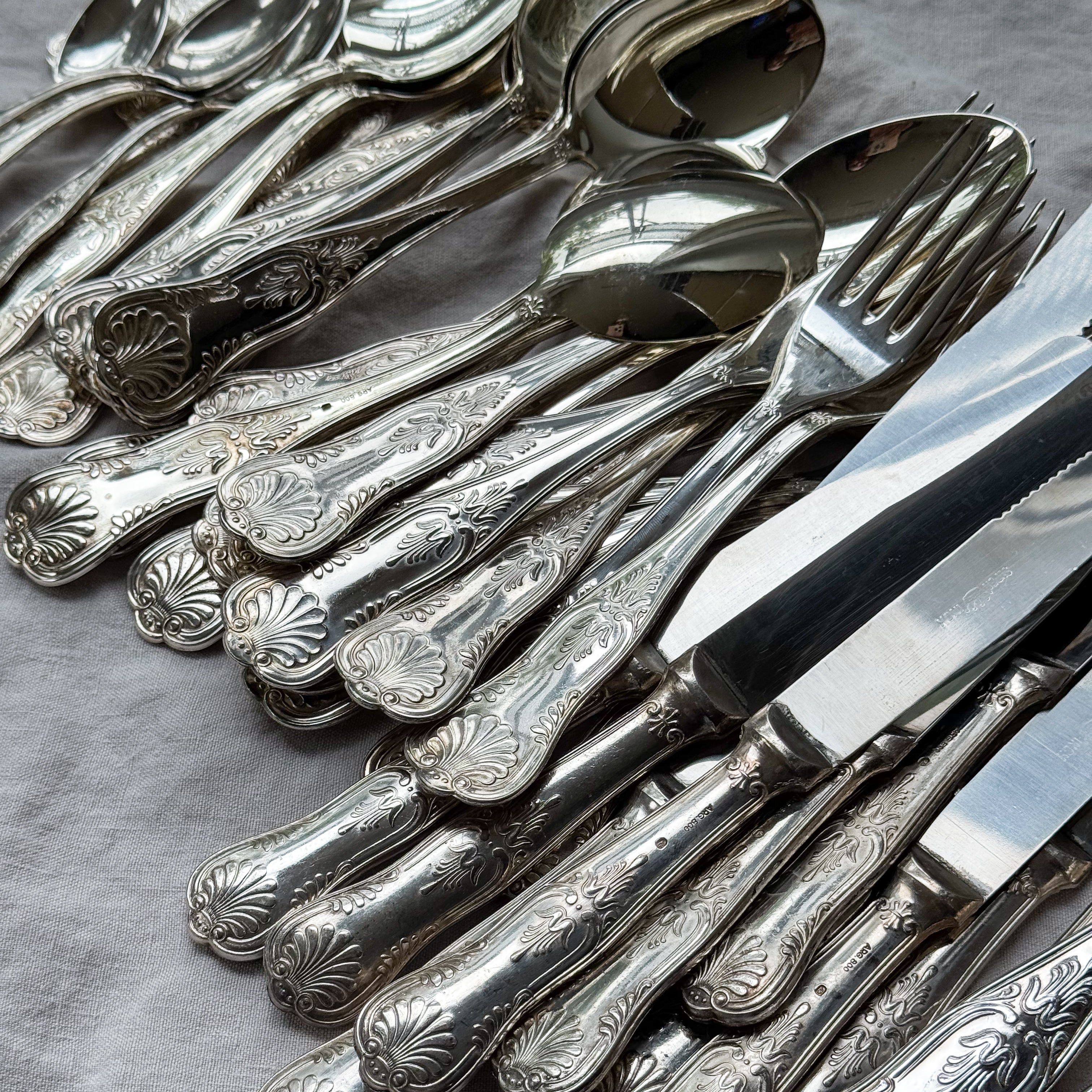Silver-plated Shell Cutlery