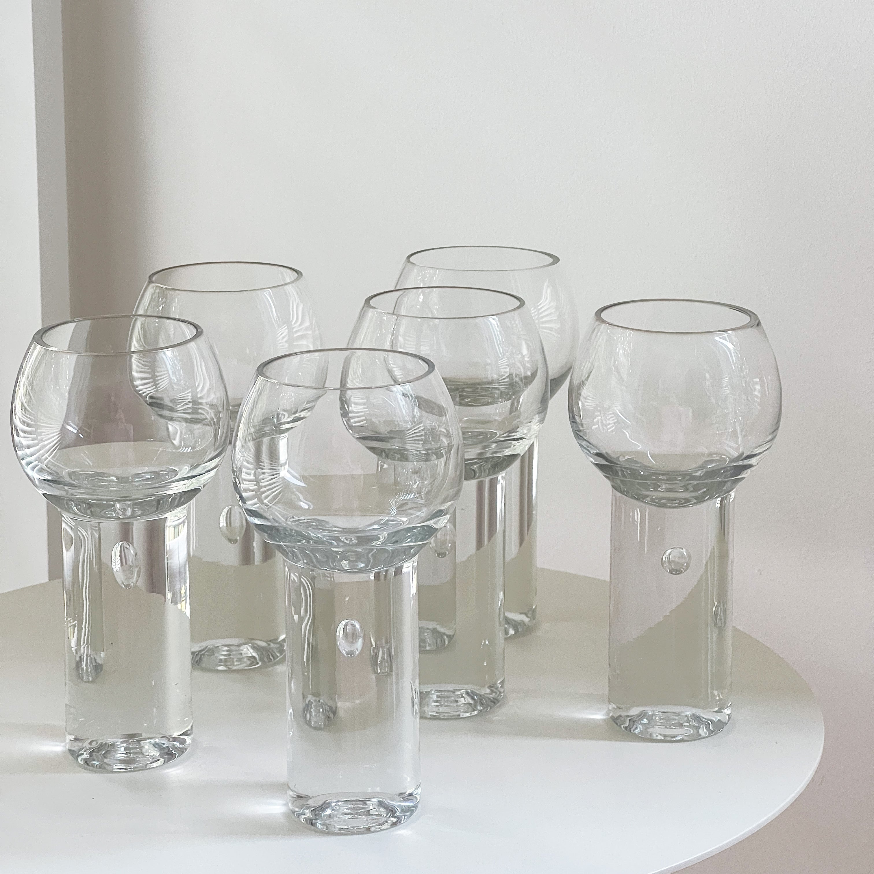 Tall Midcentury Bubble Glasses