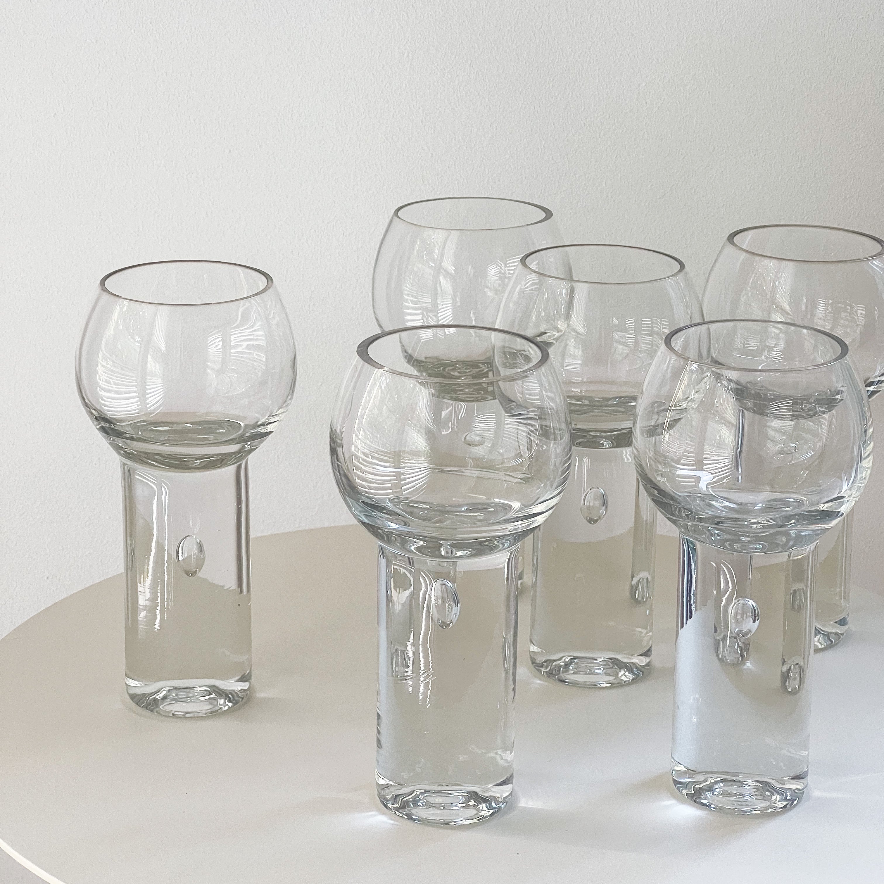 Tall Midcentury Bubble Glasses