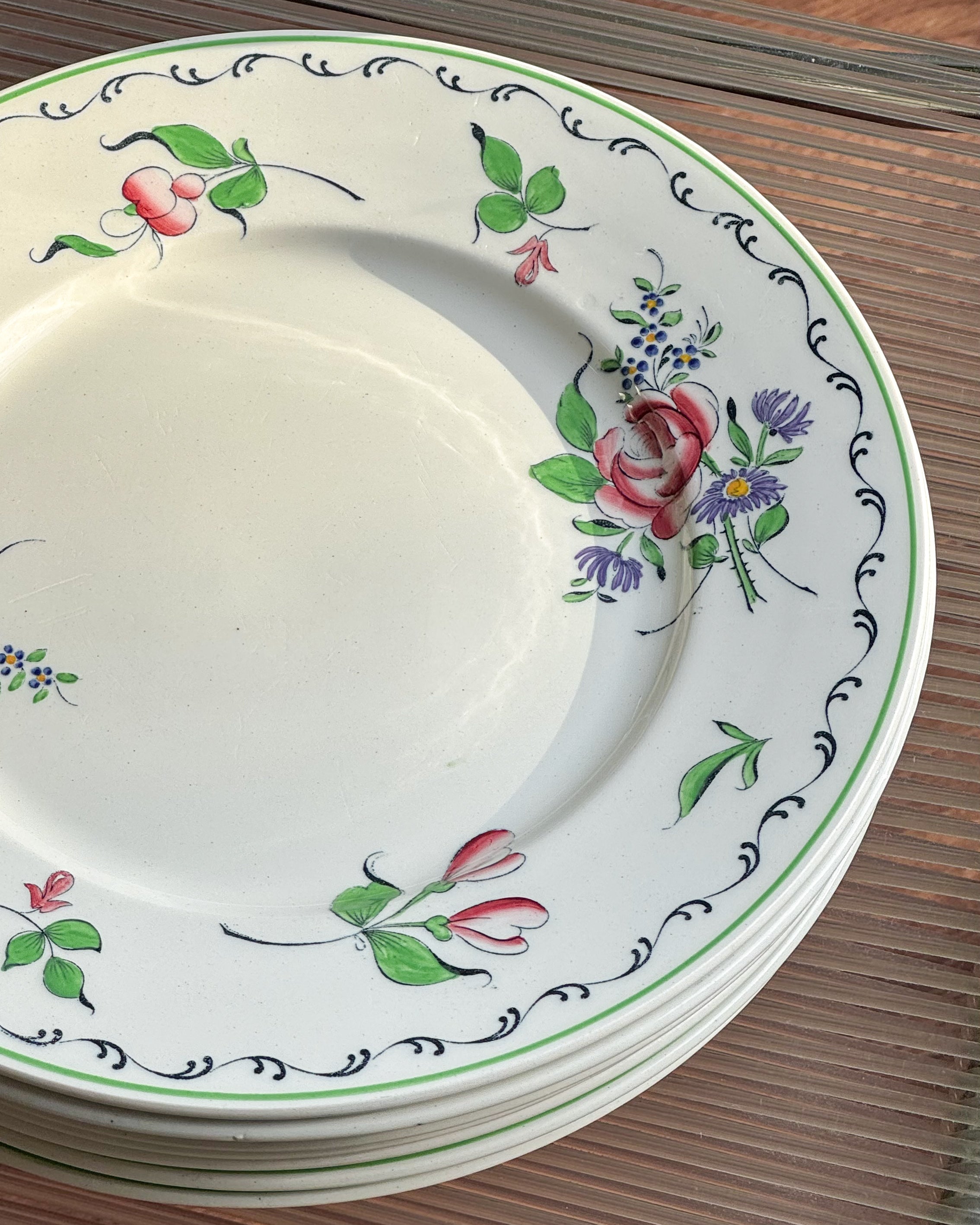 Palissy 'French Bouquet' Plates