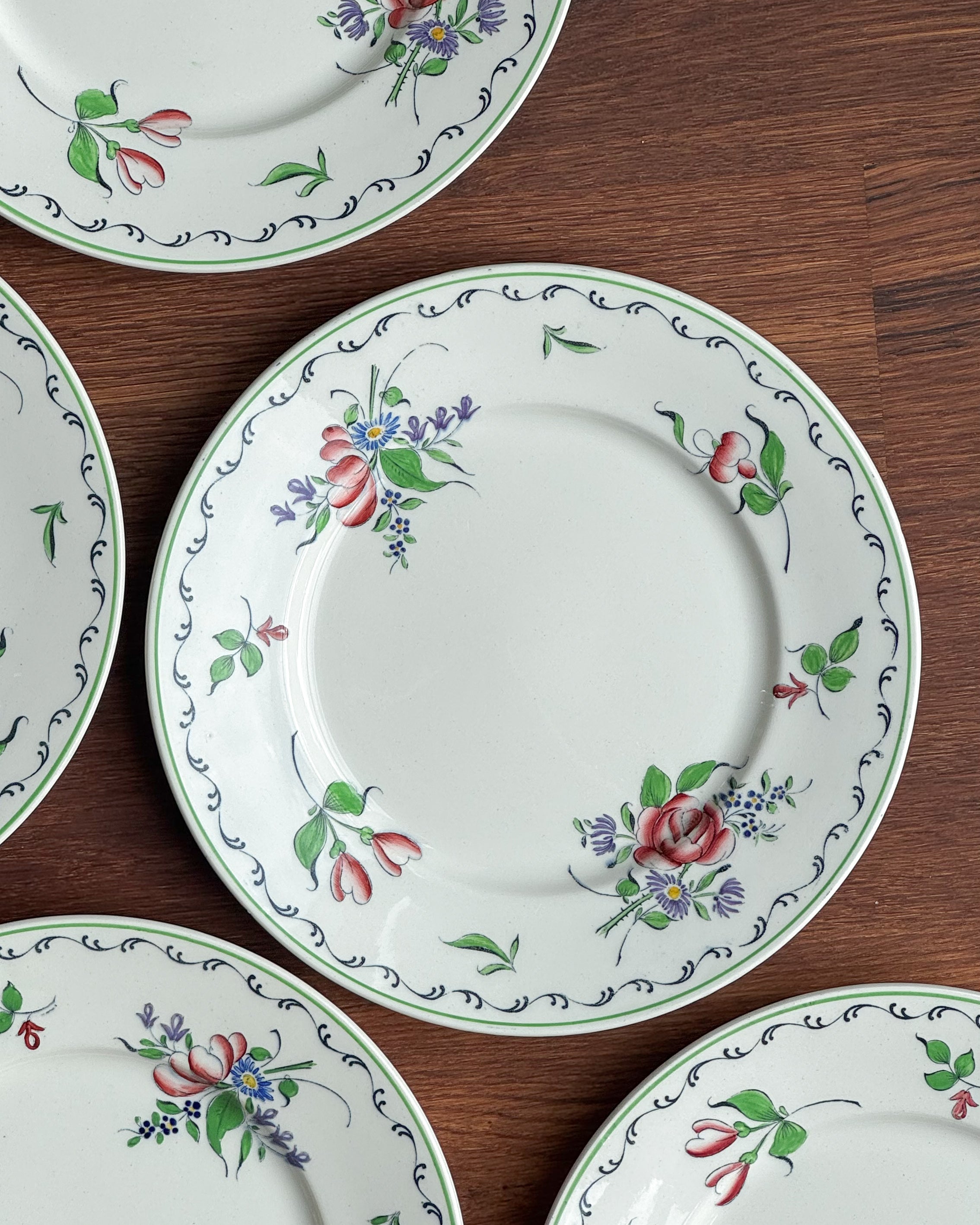 Palissy 'French Bouquet' Plates
