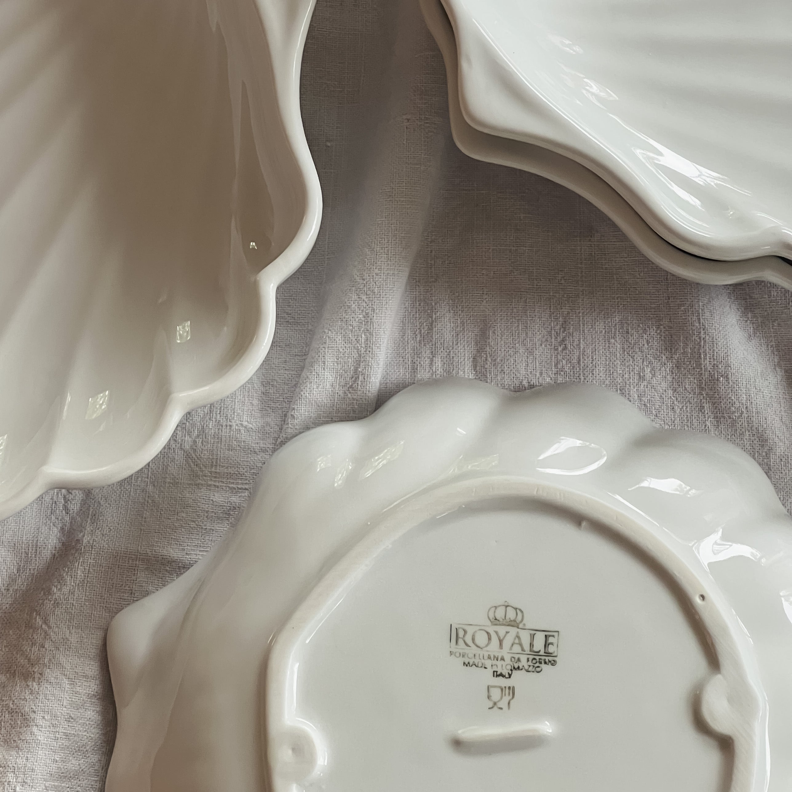 Vintage Shell Dish Set