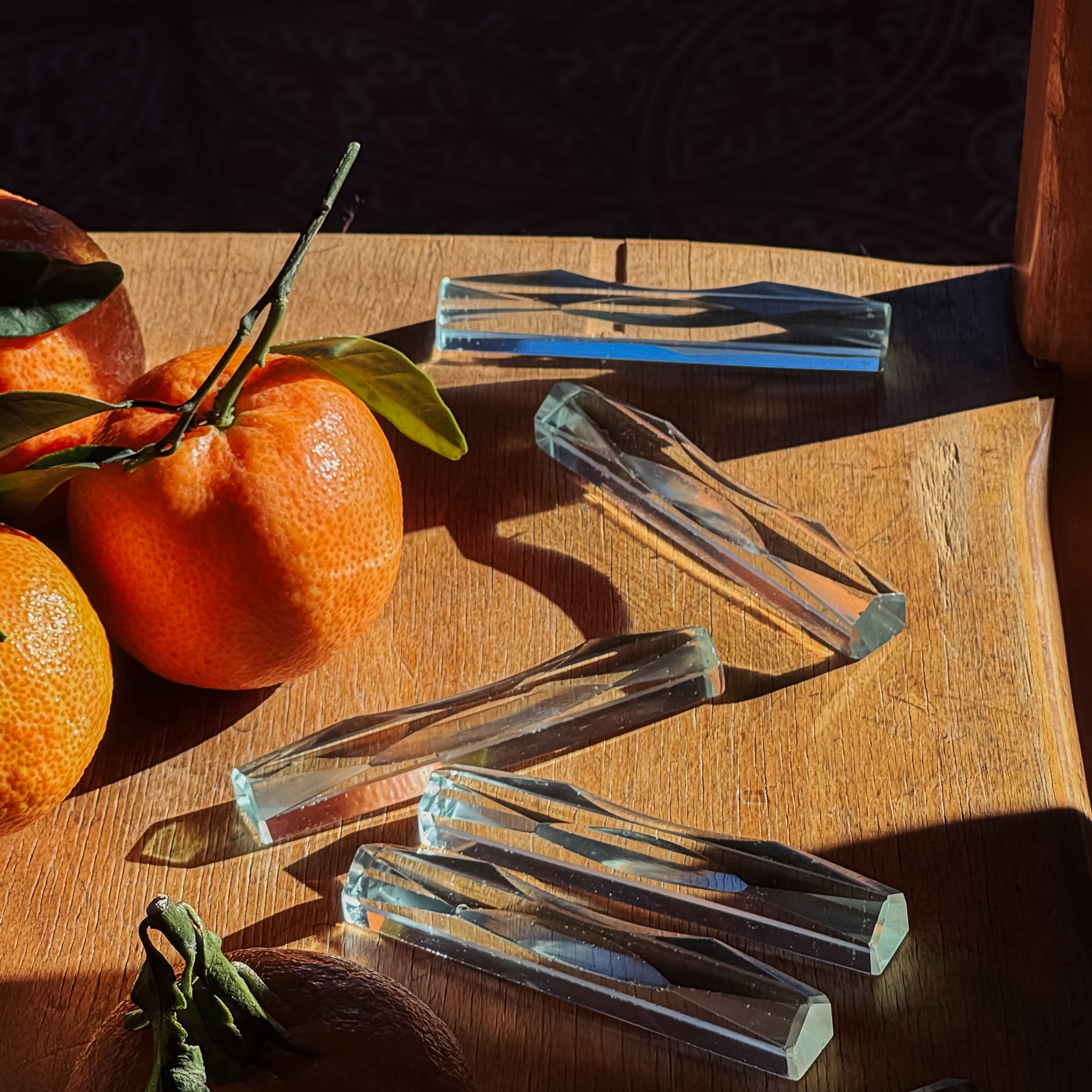 Crystal Cutlery Rests