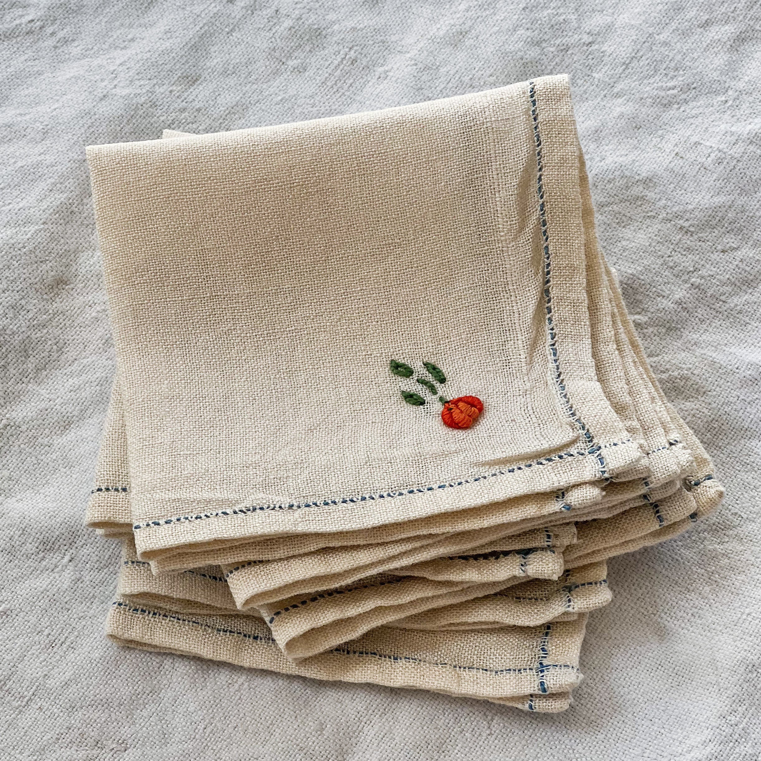 Poppy Cocktail Napkins