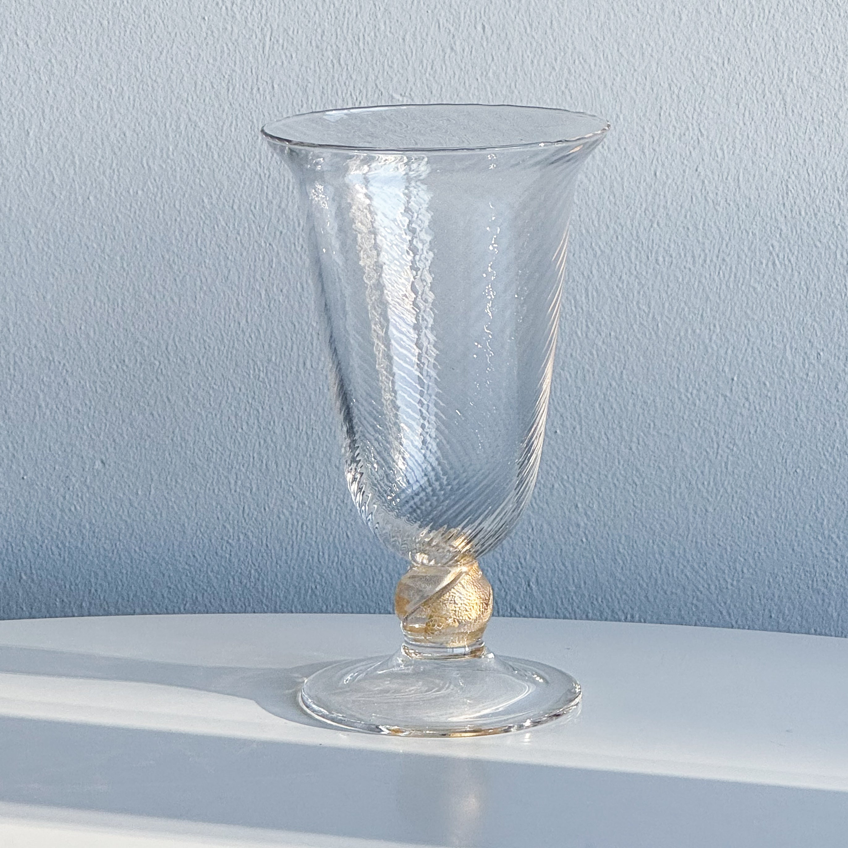 Gold Stem Vase