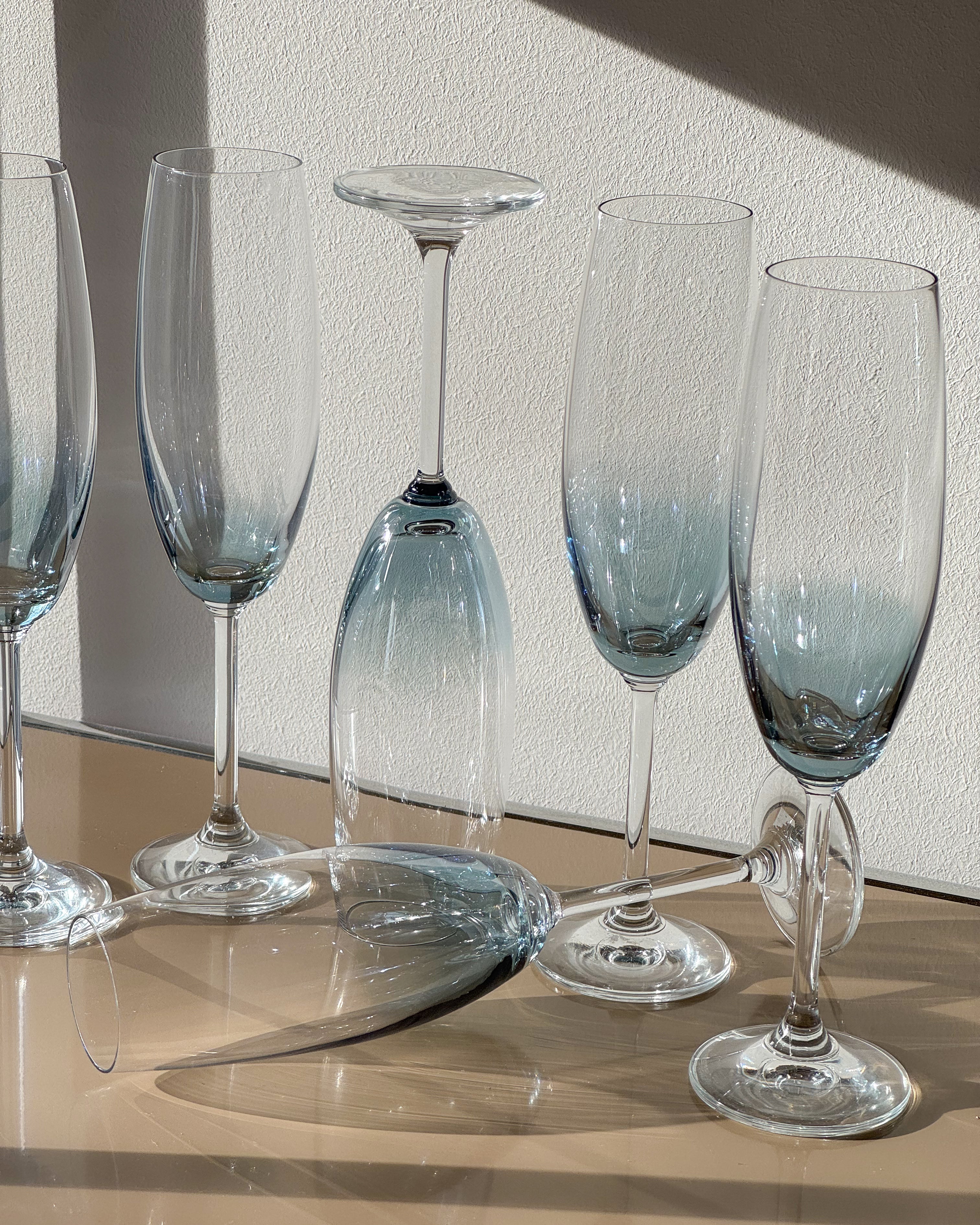 Iridescent Champagne Flutes
