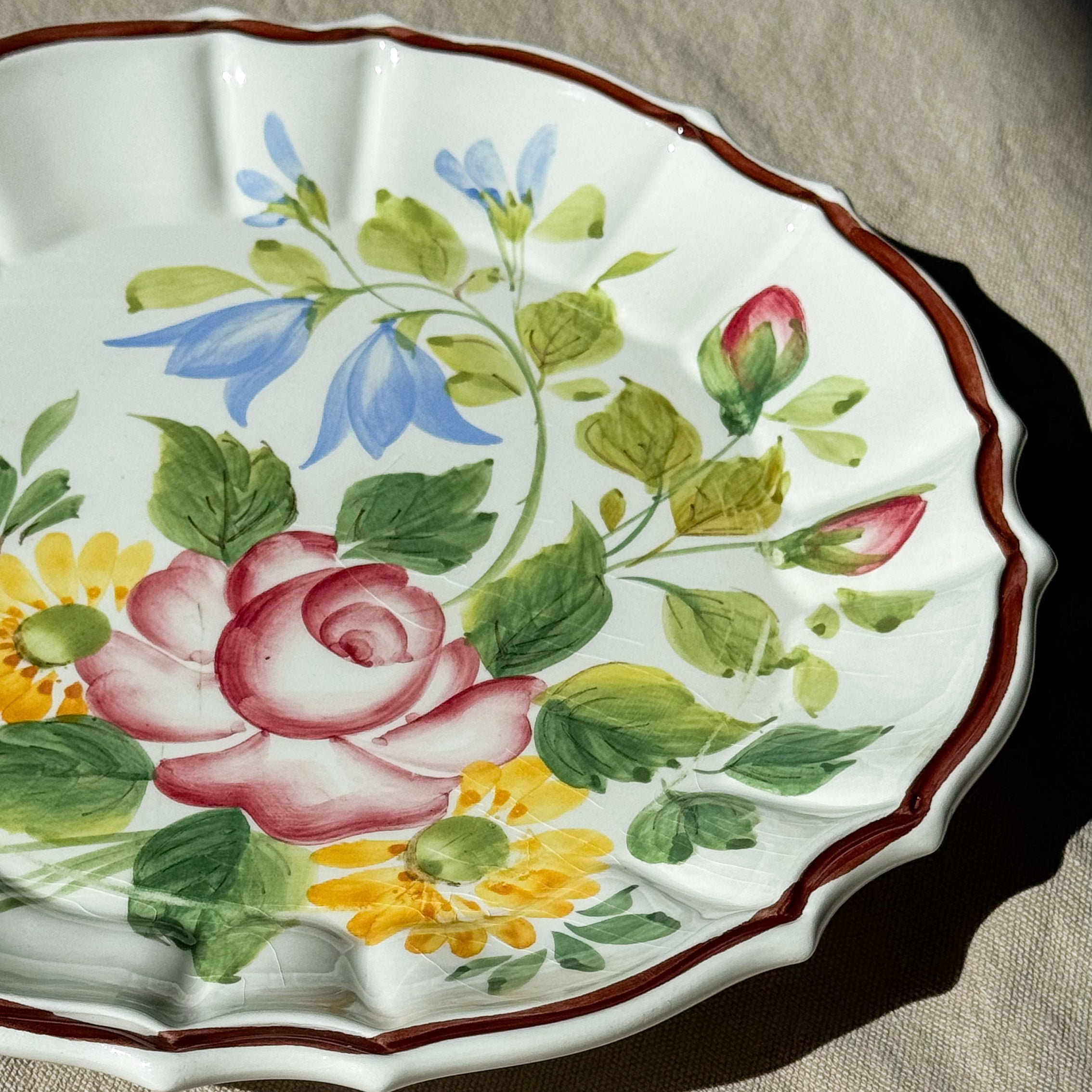 Floral Nove Rose Plate