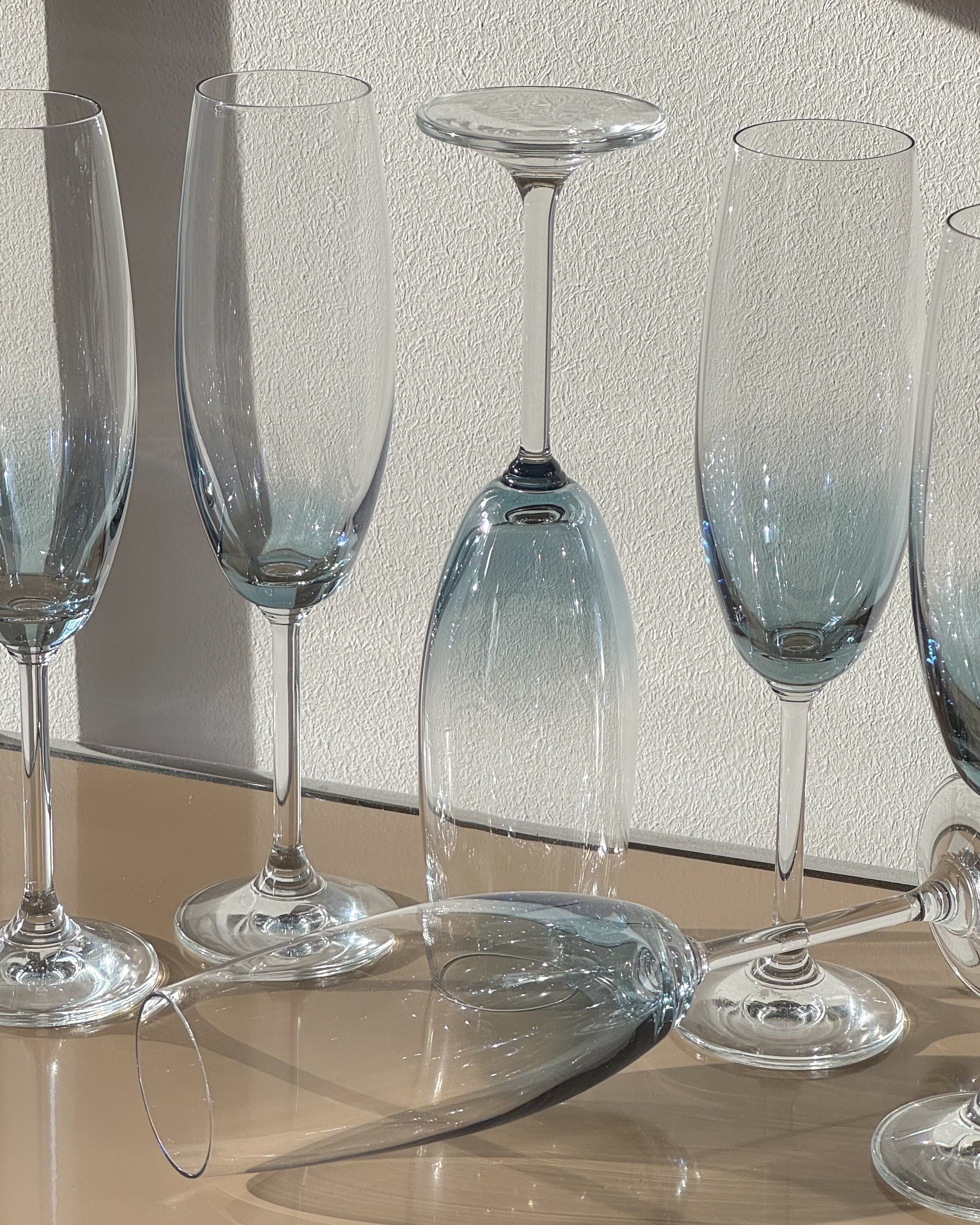 Iridescent Champagne Flutes