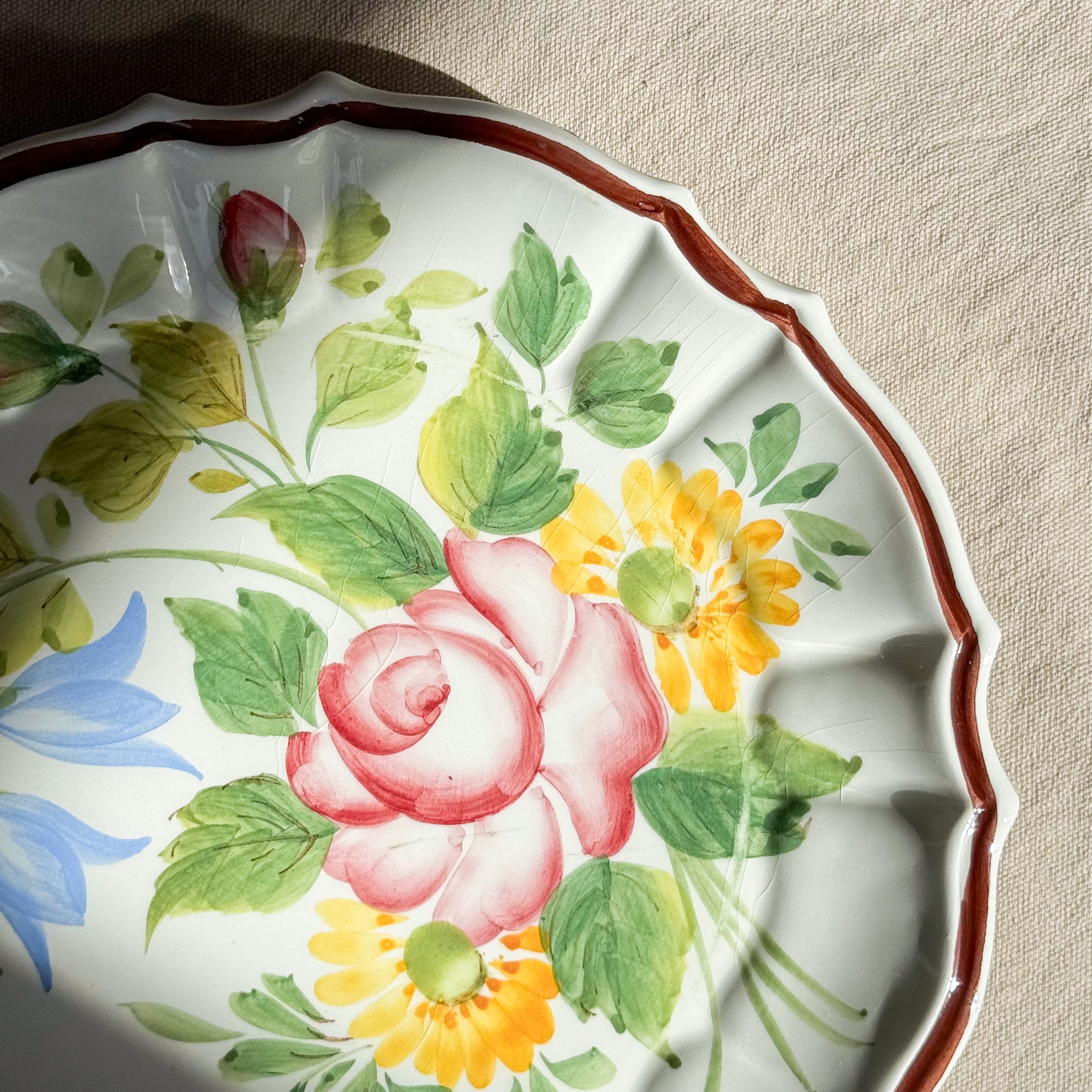 Floral Nove Rose Plate