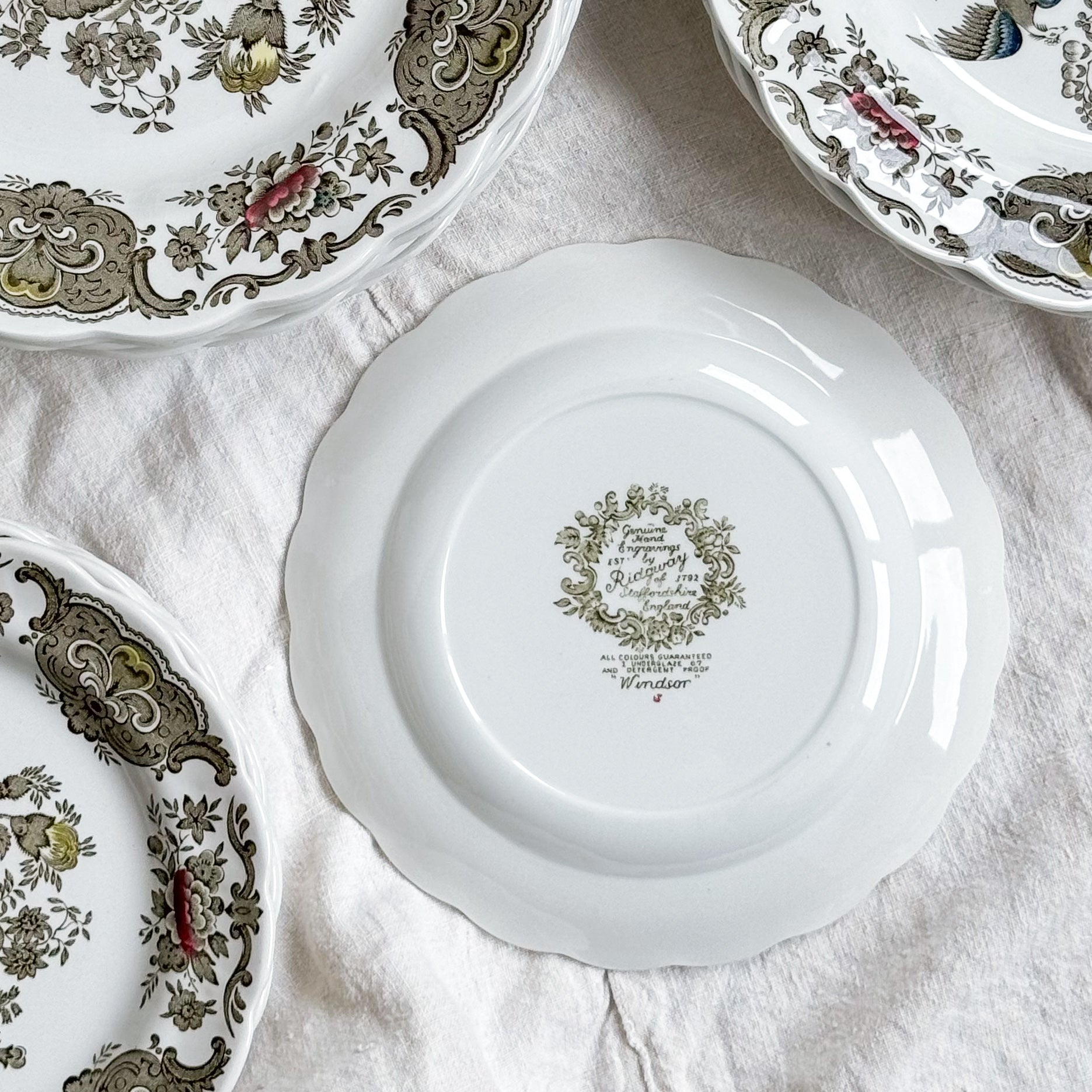 Ridgeway Floral Plates