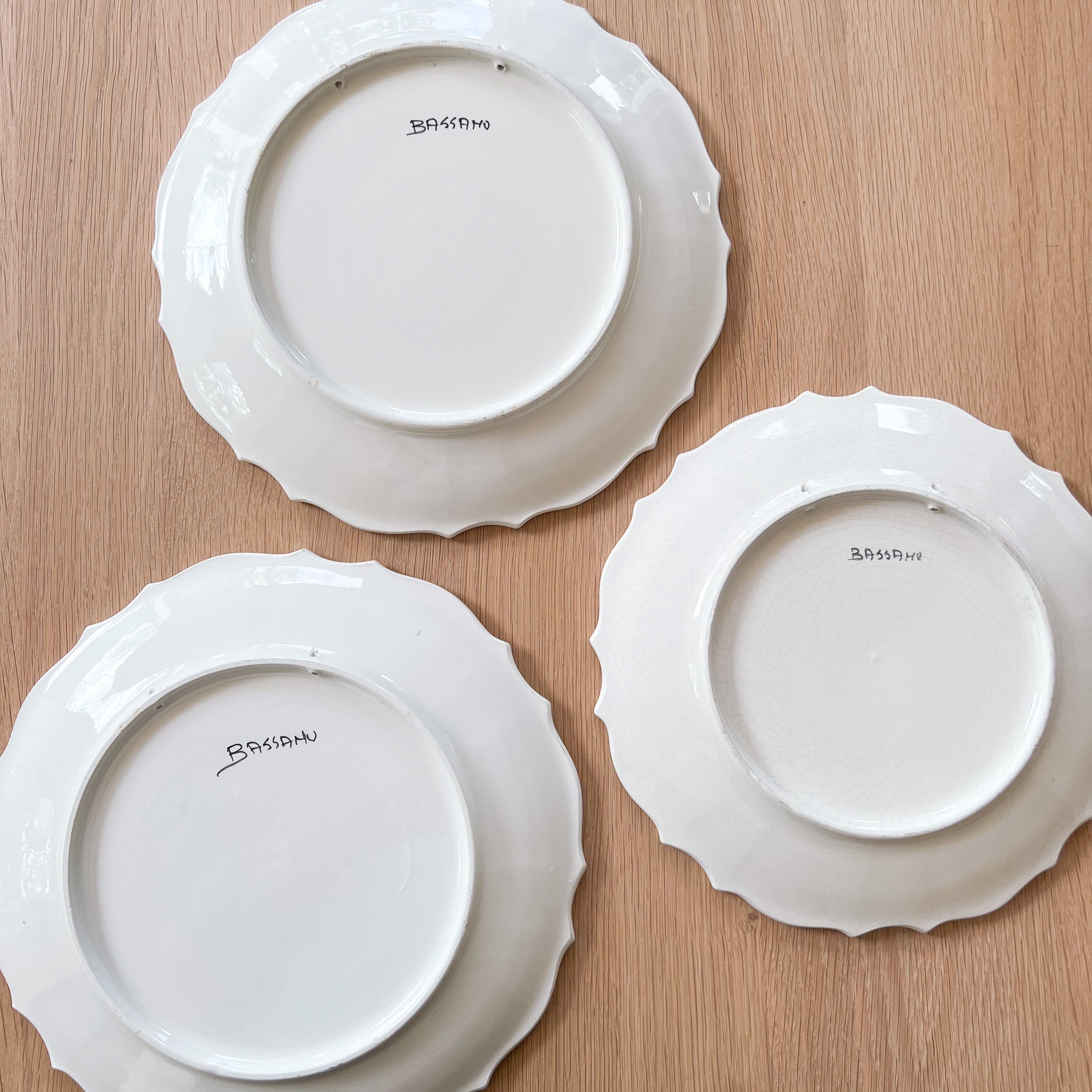 Floral Bassano Plates