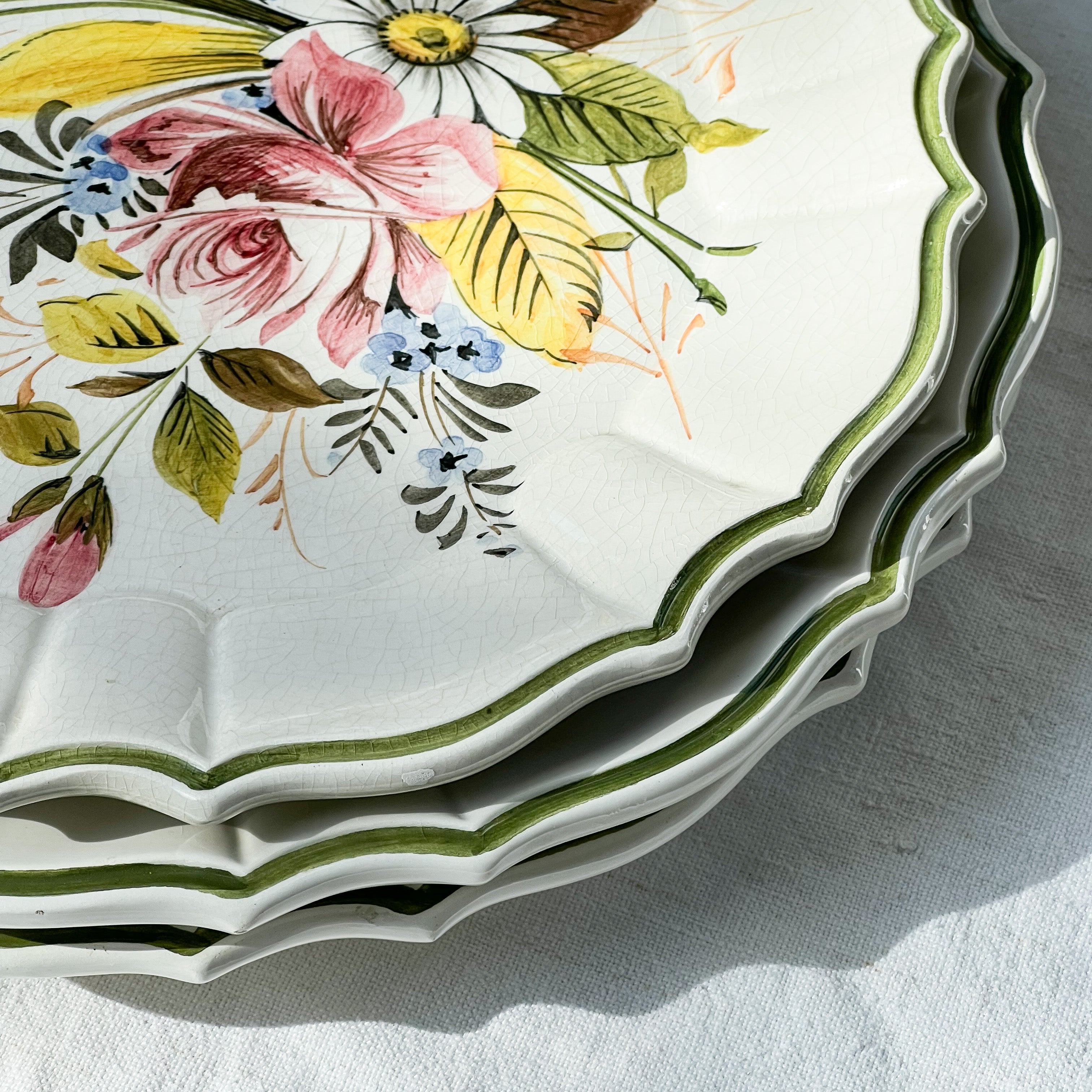 Floral Bassano Plates