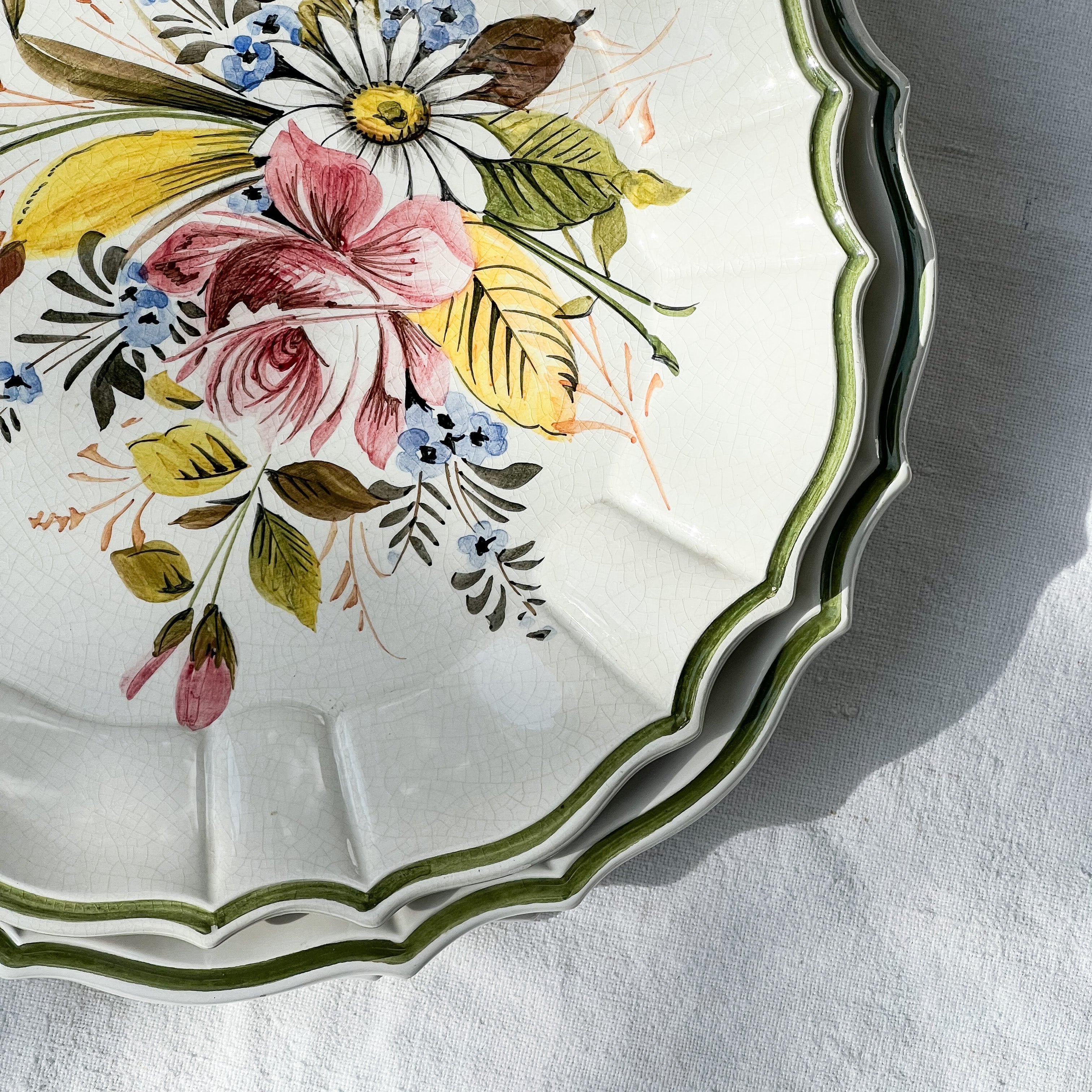 Floral Bassano Plates