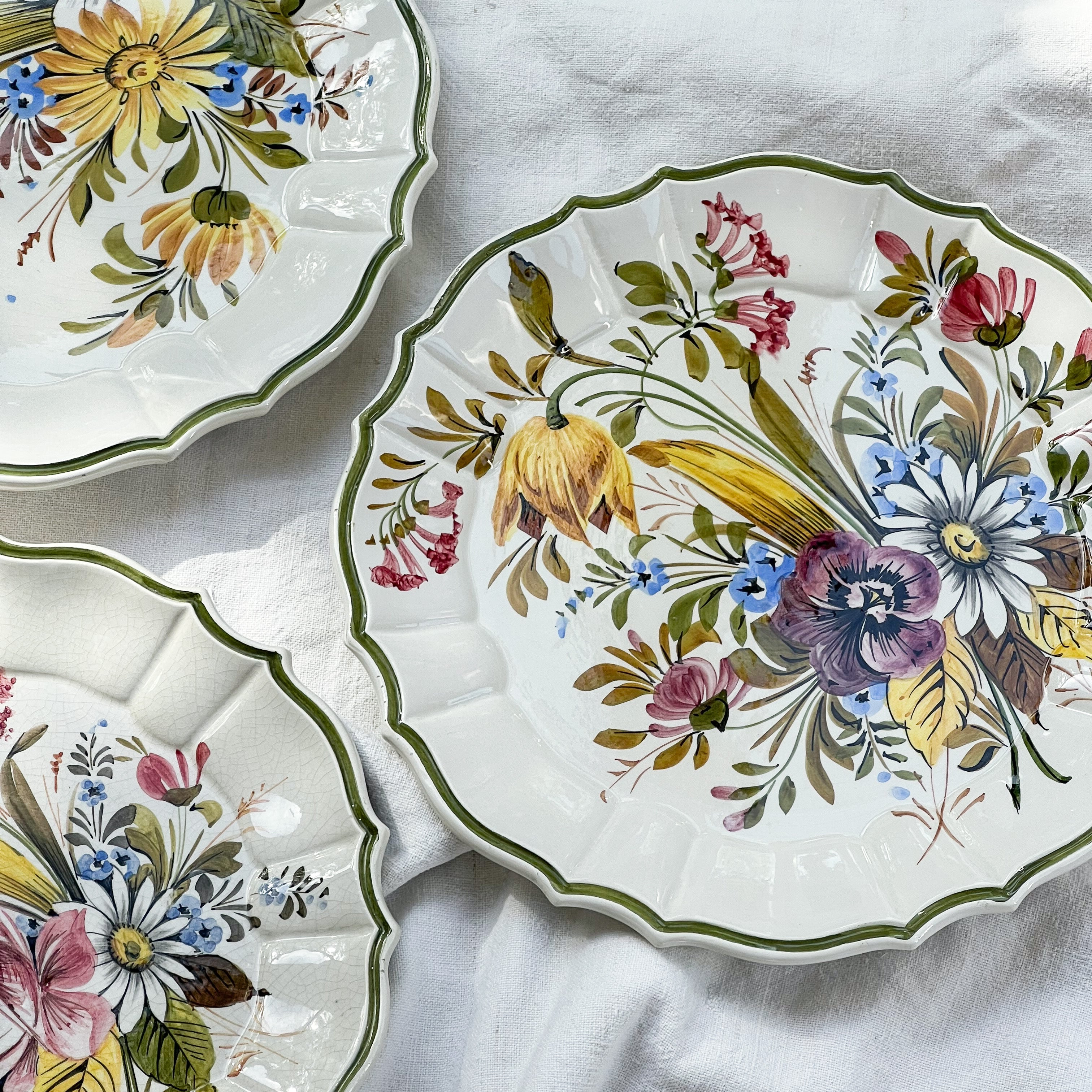 Floral Bassano Plates