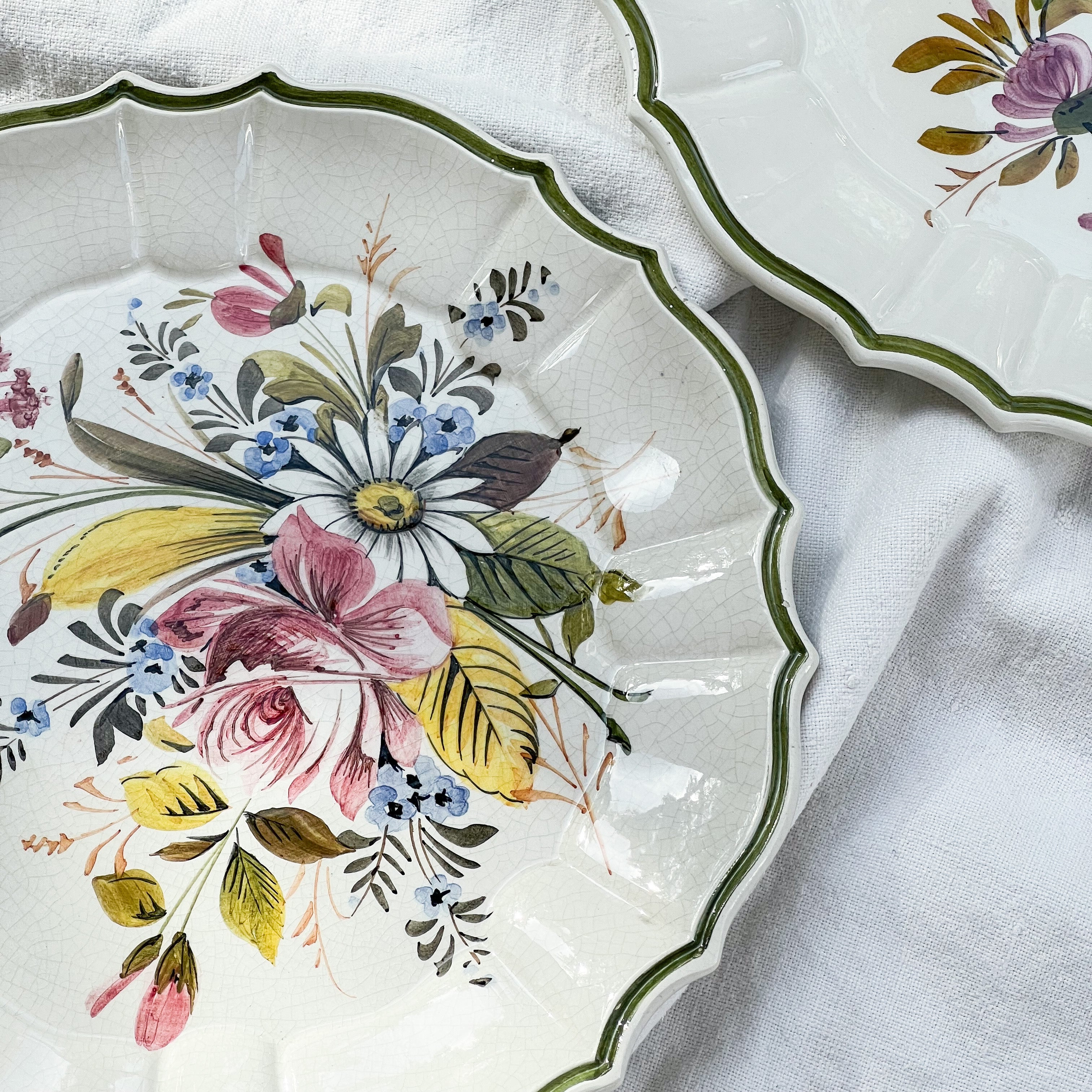 Floral Bassano Plates